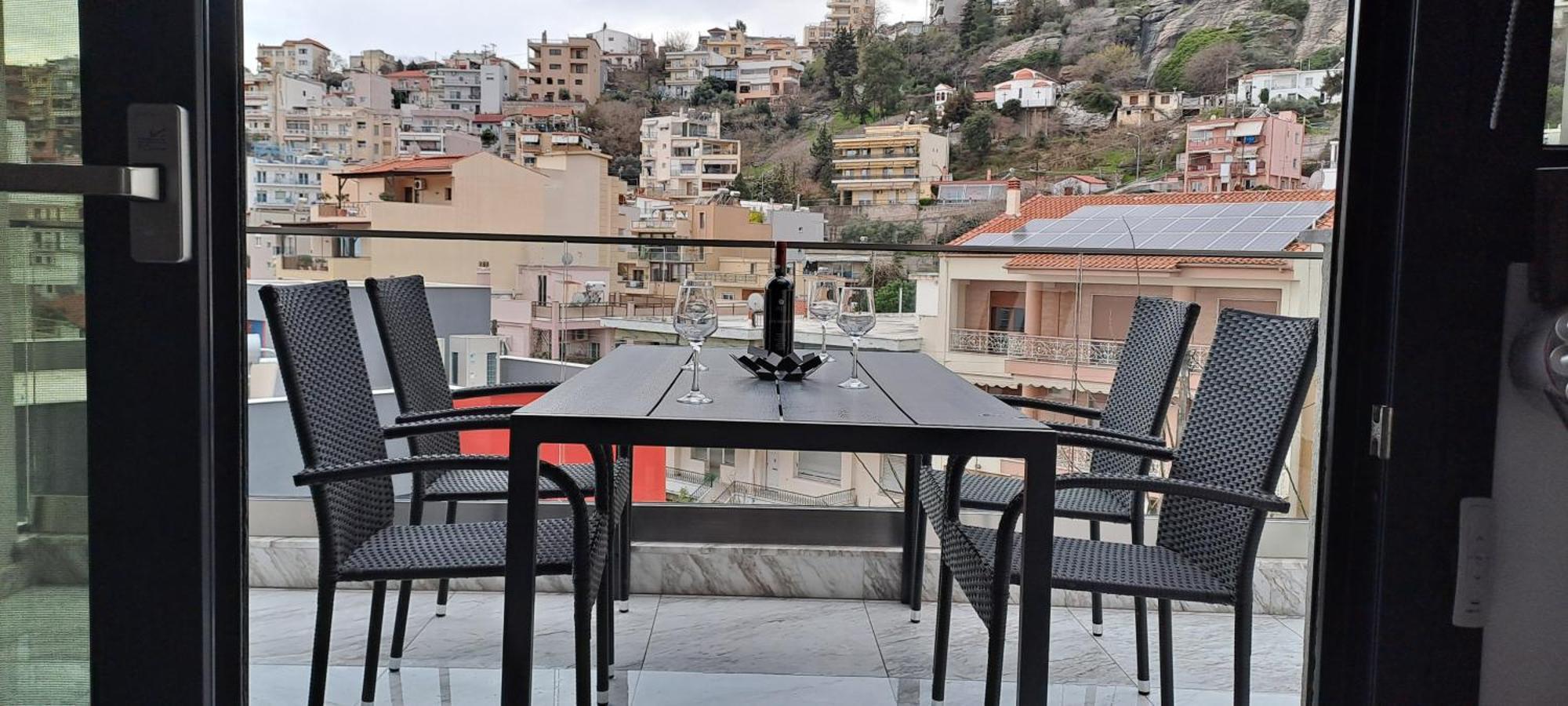 Casa Bianca Apartment Kavála ภายนอก รูปภาพ