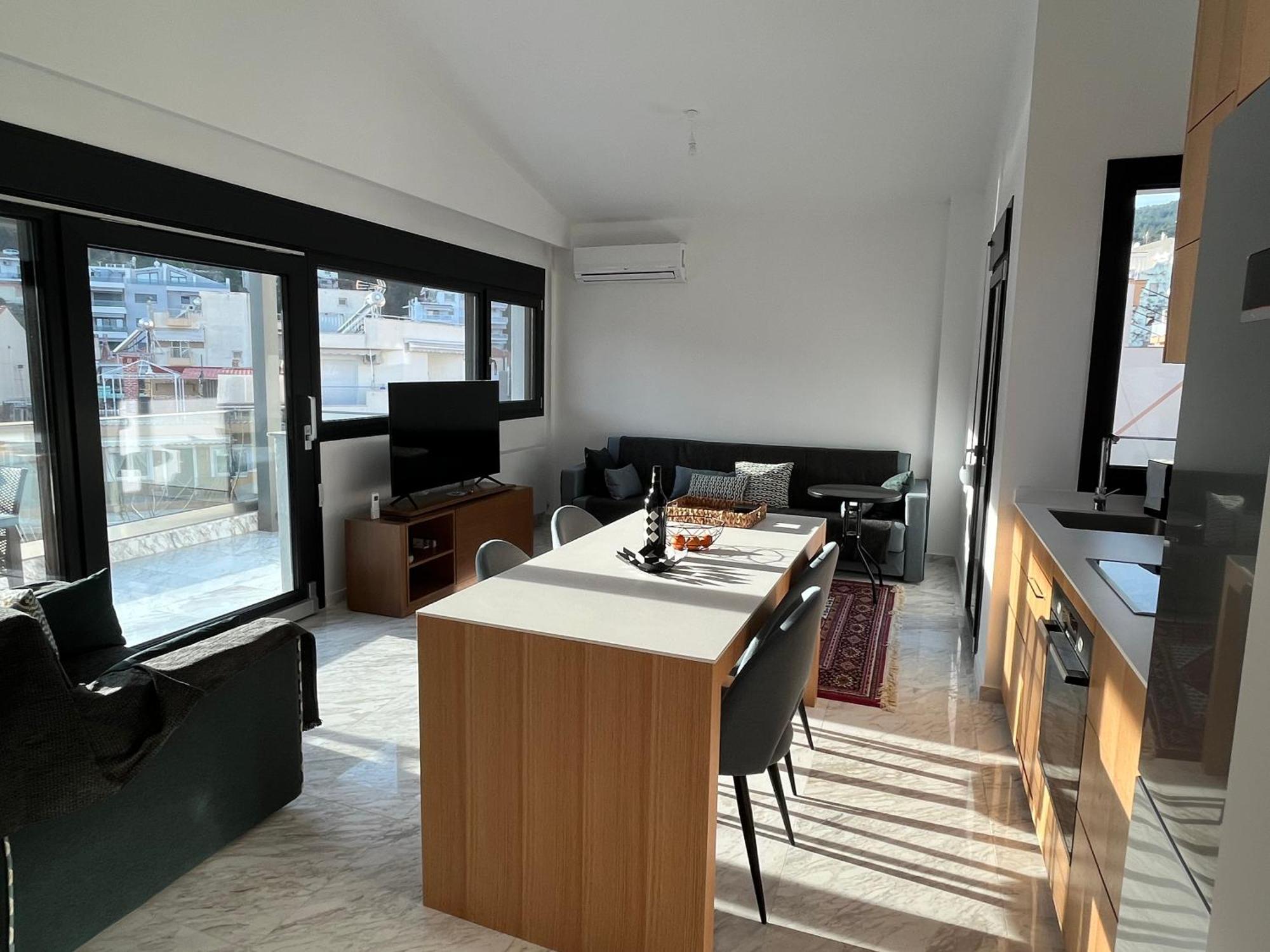 Casa Bianca Apartment Kavála ภายนอก รูปภาพ
